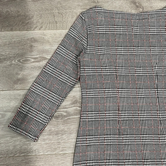 NWOT Talbots Petite Pearl Button Cuff 3/4 Sleeve Plaid Top P (0-2 Petite) - Picture 15 of 16